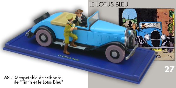 série en voiture tintin
